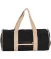 KI5601 Kimood Recycled Duffle Bag Black / Hemp colour image